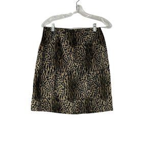 AGB Byer California Womens Brown Animal Print Straight And Pencil Skirt Size 8